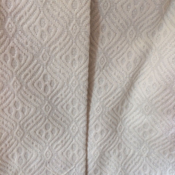 Cream With Metallic Brocade Pencil Skirt SIZE 2 - Picture 6 of 6